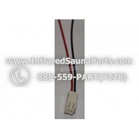 THERMOSTATS - THERMOSTAT - 2 PIN MALE TO FEMALE IN BLACK AND RED EXTENSION CORD 3