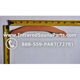 WOOD HANDLES + TOWEL HANDLES - HEMLOCK WOOD DOOR HANDLE ( 9" x 1.75" ) 2