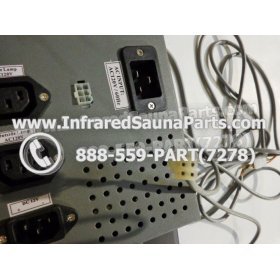 COMPLETE CONTROL POWER BOX WITH CONTROL PANEL - COMPLETE CONTROL POWER BOX  INFRARED SAUNA 110v 120v WITH ONE CONTROL PANEL UNIVERSAL 6