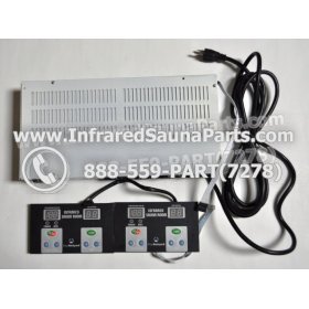 COMPLETE CONTROL POWER BOX WITH CONTROL PANEL - COMPLETE CONTROL POWER BOX SUNMATE INFRARED SAUNA STYLE 1 WITH TWO CONTROL PANELS 1