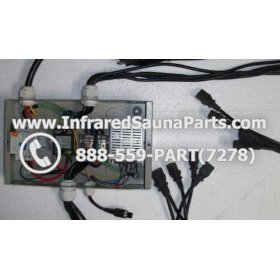 COMPLETE CONTROL POWER BOX 110V / 120V - COMPLETE CONTROL POWER BOX 110V / 120V BAMXSAUNA INFRARED SAUNA WITH 8 FEMALE PLUGS 2