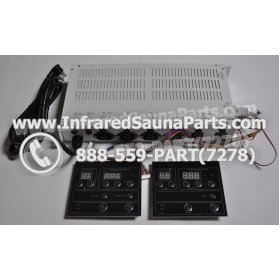 COMPLETE CONTROL POWER BOX WITH CONTROL PANEL - COMPLETE CONTROL POWER BOX WATERSTAR  INFRARED SAUNA STYLE 4 WITH TWO CONTROL PANELS 2