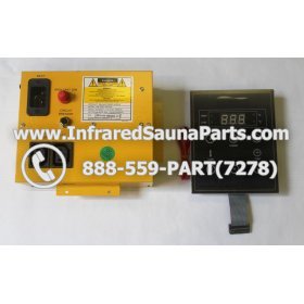 COMPLETE CONTROL POWER BOX WITH CONTROL PANEL - COMPLETE CONTROL POWER BOX CLEARLIGHT INFRARED SAUNA  MODEL HM-PCS1(REV.B) WITH ONE CONTROL PANEL 1