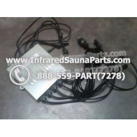 COMPLETE CONTROL POWER BOX 220V / 240V - COMPLETE CONTROL POWER BOX 220V / 240V DELUXE INFRARED SAUNA WITH 8 HEATER PLUGS v1 13