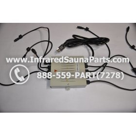 COMPLETE CONTROL POWER BOX 220V / 240V - COMPLETE CONTROL POWER BOX 220V / 240V FED INTL.INFRARED SAUNA WITH 8 HEATER PLUGS v1 5