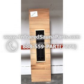 WOOD BENCHS + HEATERS - HEMLOCK WOOD BENCH + HEATHER + BLACK COVER ( 56.9" x 15.6" ) 2