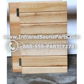 WOOD BENCHS + HEATERS - HEMLOCK WOOD FOLDABLE BENCH ( 25" x 17.8" ) 1