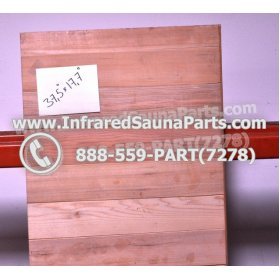 WOOD BENCHS + HEATERS - HEMLOCK WOOD BENCH ( 37.5" x 17.7" ) 3