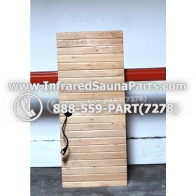 WOOD BENCHS + HEATERS - HEMLOCK WOOD BENCH + HEATER + RED COVER ( 38.5" x 16.2" ) 4