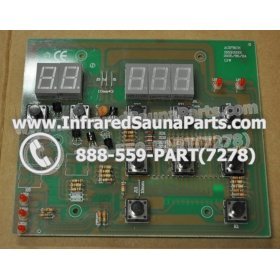 CIRCUIT BOARDS / TOUCH PADS - CIRCUIT BOARD  TOUCHPAD KEYSBACKYARD INFRARED SAUNA SRZHX001 - (10 BUTTONS) 4