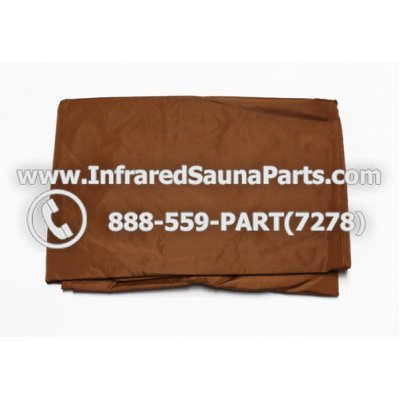 RAIN COVERS - RAIN COVER FOR 1 PERSON INFRARED SAUNA IN BROWN FINISH 1