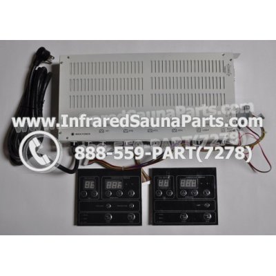 COMPLETE CONTROL POWER BOX WITH CONTROL PANEL - COMPLETE CONTROL POWER BOX HYDRA  INFRARED SAUNA STYLE 4 WITH TWO CONTROL PANELS 1