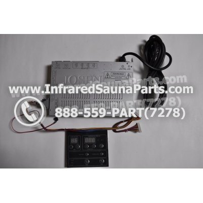 COMPLETE CONTROL POWER BOX WITH CONTROL PANEL - COMPLETE CONTROL POWER BOX LUX INFRARED SAUNA STYLE 3 WITH ONE CONTROL PANEL 1