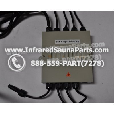 COMPLETE CONTROL POWER BOX 220V / 240V - COMPLETE CONTROL POWER BOX 220V / 240V FED INTERNATIONAL INFRARED SAUNA WITH 8 HEATER PLUGS v1 1