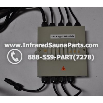 COMPLETE CONTROL POWER BOX 220V / 240V - COMPLETE CONTROL POWER BOX 220V / 240V FED INTERNATIONAL INFRARED SAUNA WITH 8 HEATER PLUGS v2 1