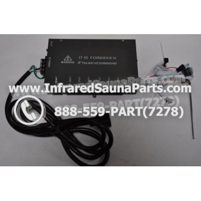 COMPLETE CONTROL POWER BOX 220V / 240V - COMPLETE CONTROL POWER BOX 220V / 240V  WITH 7 CIRCUIT BOARD PINS  6 FEMALE PLUGS SAUNA KING INFRARED SAUNA STYLE 9 1