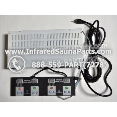 COMPLETE CONTROL POWER BOX WITH CONTROL PANEL - COMPLETE CONTROL POWER BOX WASAUNA INFRARED SAUNA STYLE 1 WITH TWO CONTROL PANELS 1